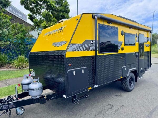 Network RV Caravans Terrain Tuff 17’6 Rear Door - Caravans
