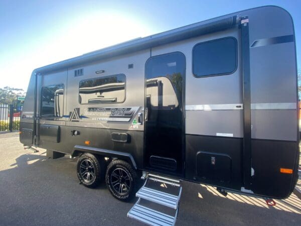  setting up by the beach