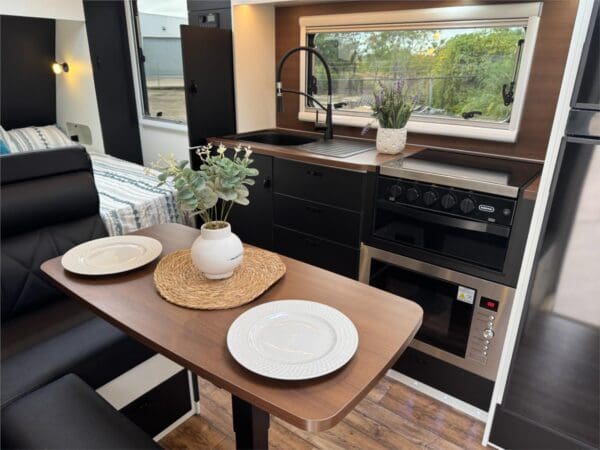  no build time!<br /><br />Adventure is calling – and the OTM Adventure 5.5 is your ticket to off-grid freedom and rugged luxury. Built tough with a Desert Master chassis