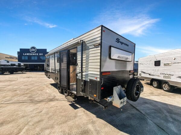 990<br><br>2016 23 FOOT REAR CLUB SUPREME SPIRIT<br><br>TARE - 2702 kg<br>ATM - 3400 kg<br>BALL - 220kg<br>PAYLOAD - 698 kg<br>GTM - 3180<br><br>Caravan Length is 23 ft<br>Caravan Height 2.96 metres<br>Travel Length is 29 Ft <br><br>Features.<br> <br>- CHASSIS  ROCKER ROLLER SUSPENSION.<br>- ISLAND BED WITH UNDERBED STORAGE.<br>- 2 X 9KG GAS BOTTLES.<br>- LARGE FRONT TUNNEL BOOT FOR STORAGE.<br>- REAR TUNNEL BOOT FOR STORAGE<br>- 1 X 120 AMP BATTERIES. <br>- 2 X 95 LITRE WATER TANKS.<br>- EXTERNAL TELEVISION HATCH.<br>- EXTERNAL SHOWER. <br>- MICROWAVE OVEN.<br>- LARGE KITCHEN WITH SLIDE OUT PANTRY.<br>- SWIFT 3 GAS BURNER 1 ELECTRIC COOK TOP.<br>- SWIFT GAS GRILLER AND OVEN.<br>- 230 LITRE DOMETIC 3 WAY FRIDGE FREEZER.<br>- DOMETIC REVERSE CYCLE AIR CONDITIONER.<br>- LARGE CENTRAL ENSUITE  <br>- 2.5KG WASHING MACHINE.<br>- EXTERNAL ENTERTAINMENT POINTS AND SPEAKERS.<br>- LOTS OF INTERNAL STORAGE.<br>- REAR CLUB LOUNGE.<br>- DROP DOWN TABLE AND TIC CUSHION.<br>- GAS & ELECTRIC HOT WATER SYSTEM.<br>- REVERSE CAMERA.<br>- LARGE 1 PIECE FIBREGLASS SHOWER.<br>- EXTERNAL PICNIC TABLE.<br>- ALKO ESC SYSTEM.<br>- TELEVISION ANTENNA.<br>- EXTERNAL GAS BAYONET.<br>- GAS HEATER.<br>- 12 VOLT CHARGING POINTS.<br>- 2 X JERRY CAN HOLDERS ON REAR BAR. <br> <br>Dealership Inclusions:<br>- Roadworthy and Gas Certificates<br>- Workshop Pre-Delivery and Cleaning<br>- Product Training at Handover<br>- QLD Registration<br><br>We accept Trade In's and have Finance options available.<br><br>For more information