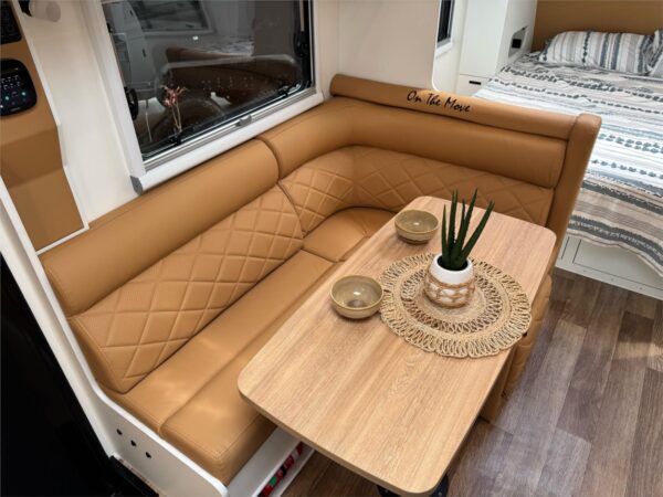 130.00<br /><br />Save big and avoid the wait.<br /><br />This off road caravan has a spacious well thought out floor plan with quality appliances and plenty of storage. There is a large tool box on the extended A-Frame along with 2 x spare tyre on the rear bar.