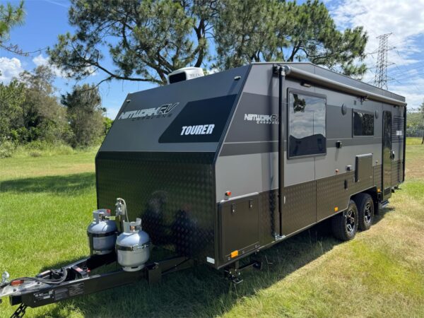 Network RV Caravans 22’ Terrain Tourer Rear Door Angle Ensuite - Caravans
