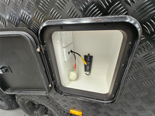  this caravan combines rugged off-road capability with luxurious living spaces.<br />✅ Independent Off-Road Suspension – Conquer any terrain with confidence.<br />✅ Spacious Wide Bunks – Perfect for the kids to relax and recharge.<br />✅ Fully Enclosed Shower & Toilet – Enjoy the convenience of home wherever you go.<br />✅ Sleeps 4 Comfortably – Ideal for family adventures.<br />✅ Australian-Made Quality – Proudly crafted with locally sourced materials for superior safety and durability.<br />Since 2014